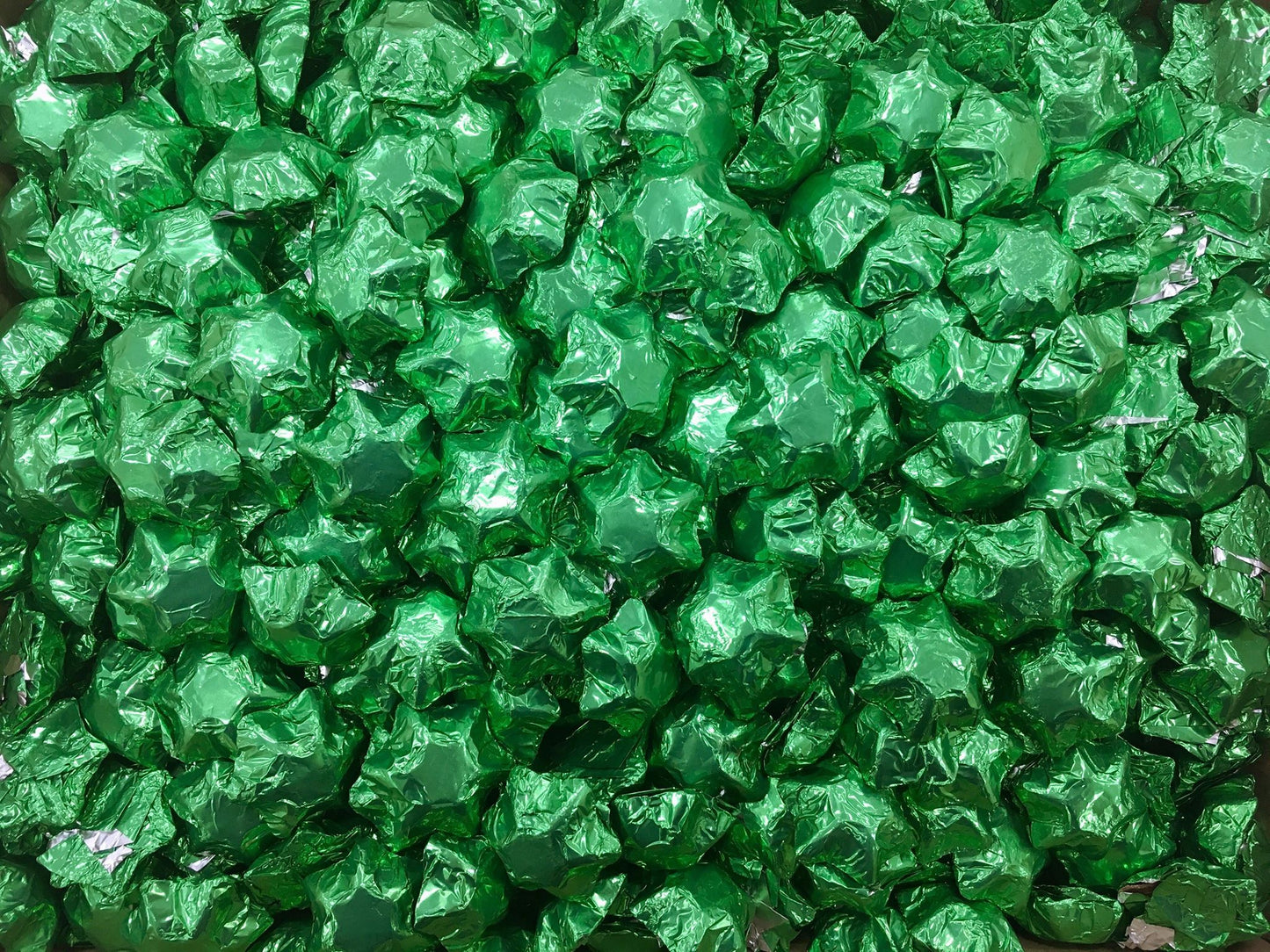 Pauls Chocolates Green Milk Chocolate Stars - Tom's Confectionery Warehouse