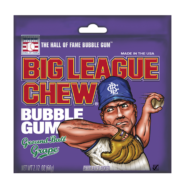 Ford Gum & Machine Company Big League Chew Grape 60g - Tom's Confectionery Warehouse