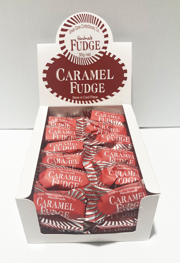 GREAT DANE 30g Fudge Bars Caramel - Tom's Confectionery Warehouse