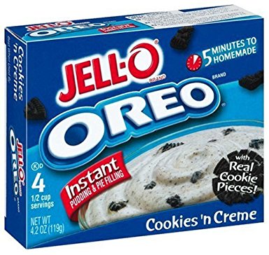 Kraft Jell-O Instant Pudding Oreo Cookies&Crm 4.2oz 119g