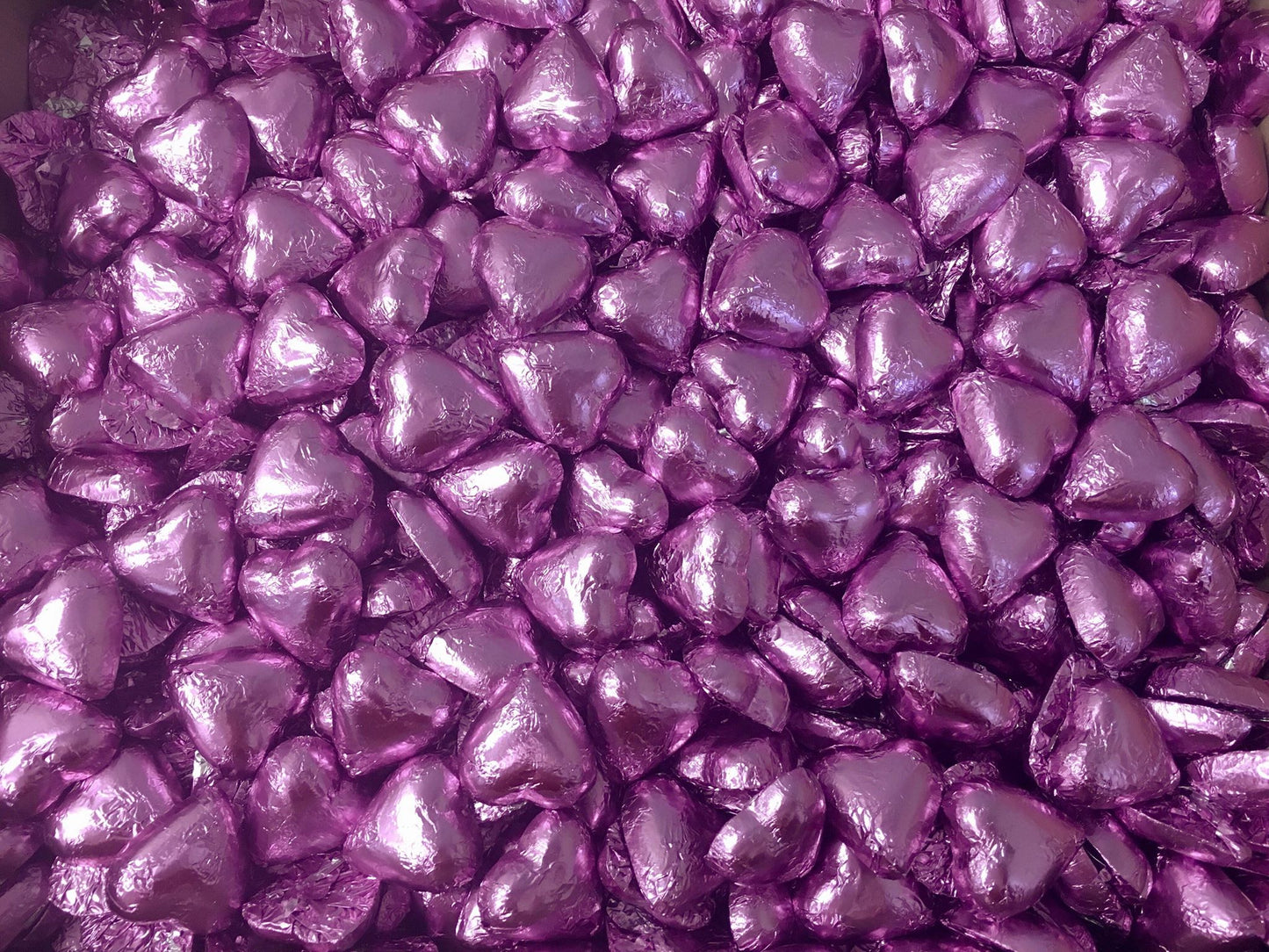 Pauls Chocolates Light Purple Milk Chocolate Hearts - Tom's Confectionery Warehouse