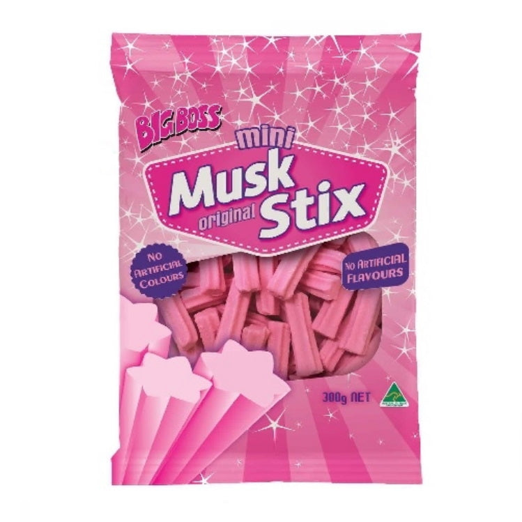 Fyna Big Boss Mini Musk Stix Bag 300g - Tom's Confectionery Warehouse