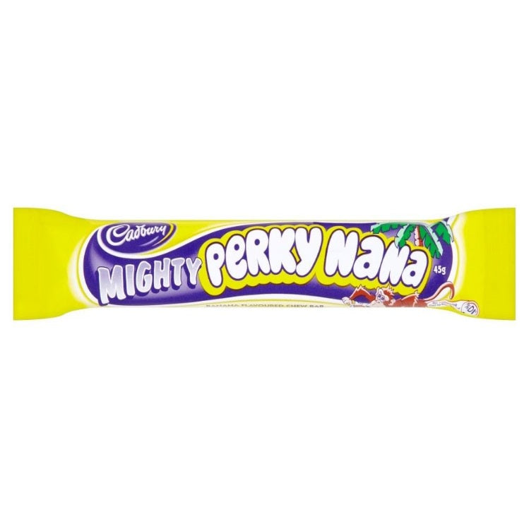 Cadbury Mighty Perky Nana Bar 45g - Tom's Confectionery Warehouse