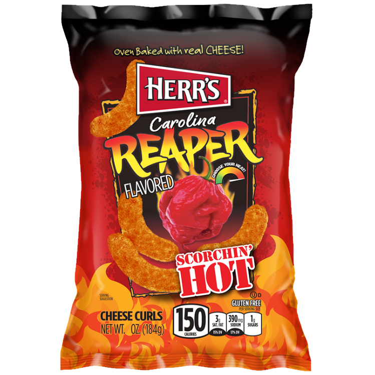 Herr's Carolina Reaper Curls 184g