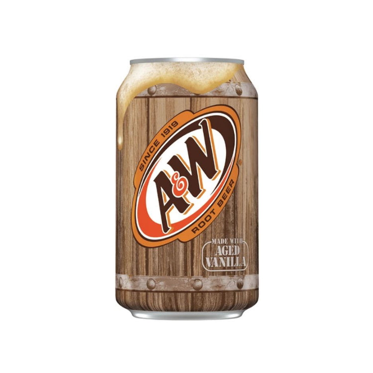 US A&W Root Beer Can 355ml - Tom's Confectionery Warehouse