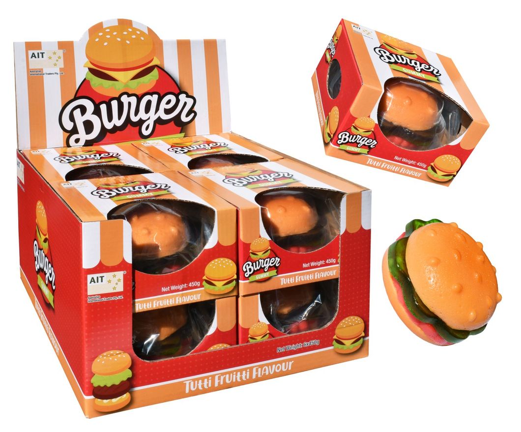 AIT GIANT GUMMI BURGER 450G
