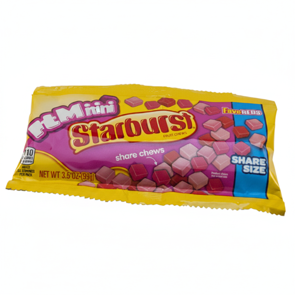 Starburst Mini FaveReds 99g - Tom's Confectionery Warehouse
