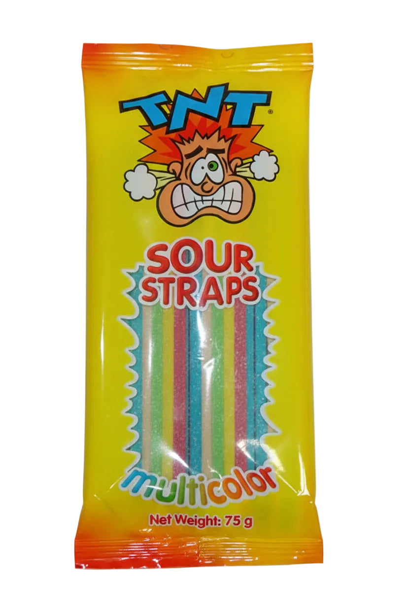 TNT Multicolour Sour Straps 75g