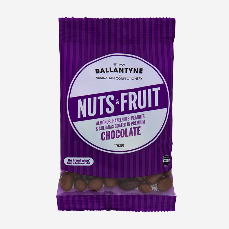 Ballantyne Nuts & Fruits Chocolate Tom's Confectionery Warehouse