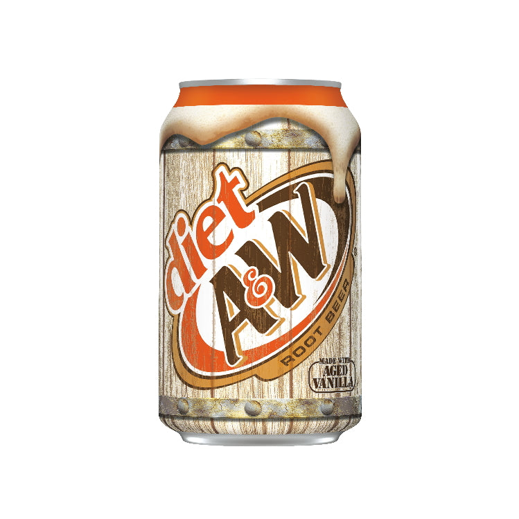 US A&W Root Beer Diet Can