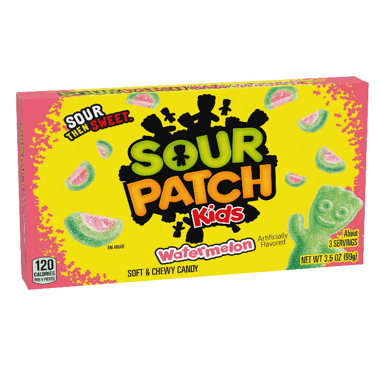 US Sour Patch Kids Watermelon Movie Box 99g - Tom's Confectionery Warehouse