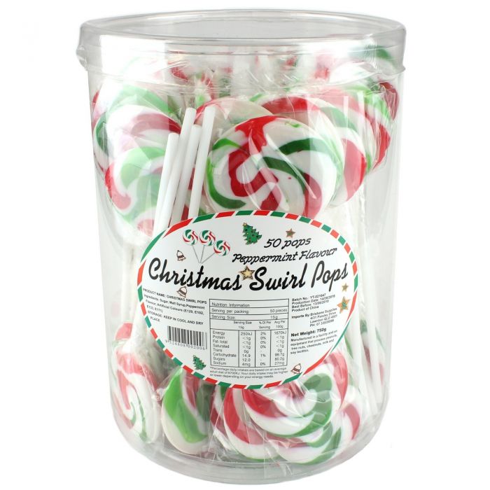 Christmas Swirl pops