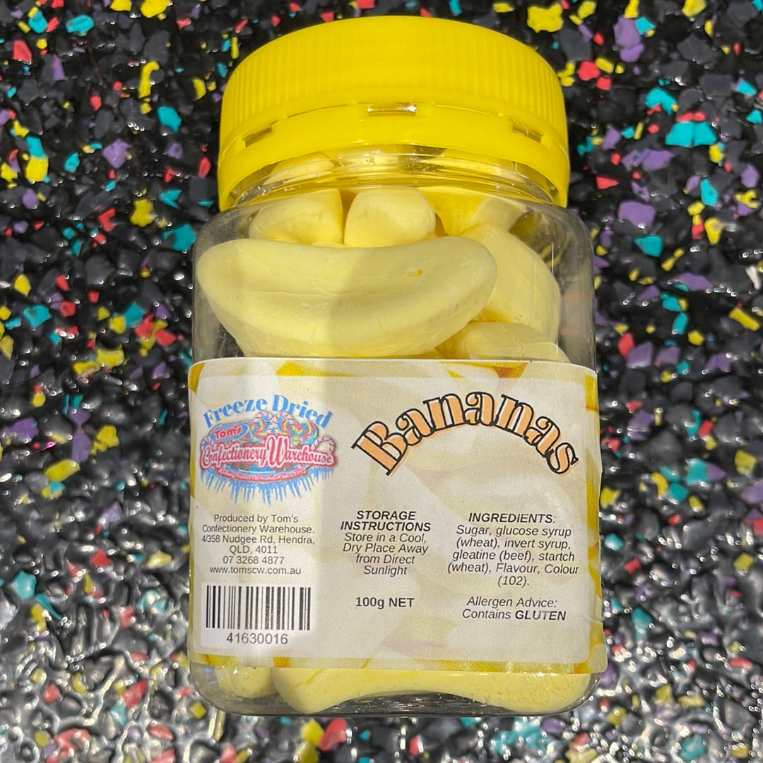 Tom’s Freeze Dried Bananas 100g