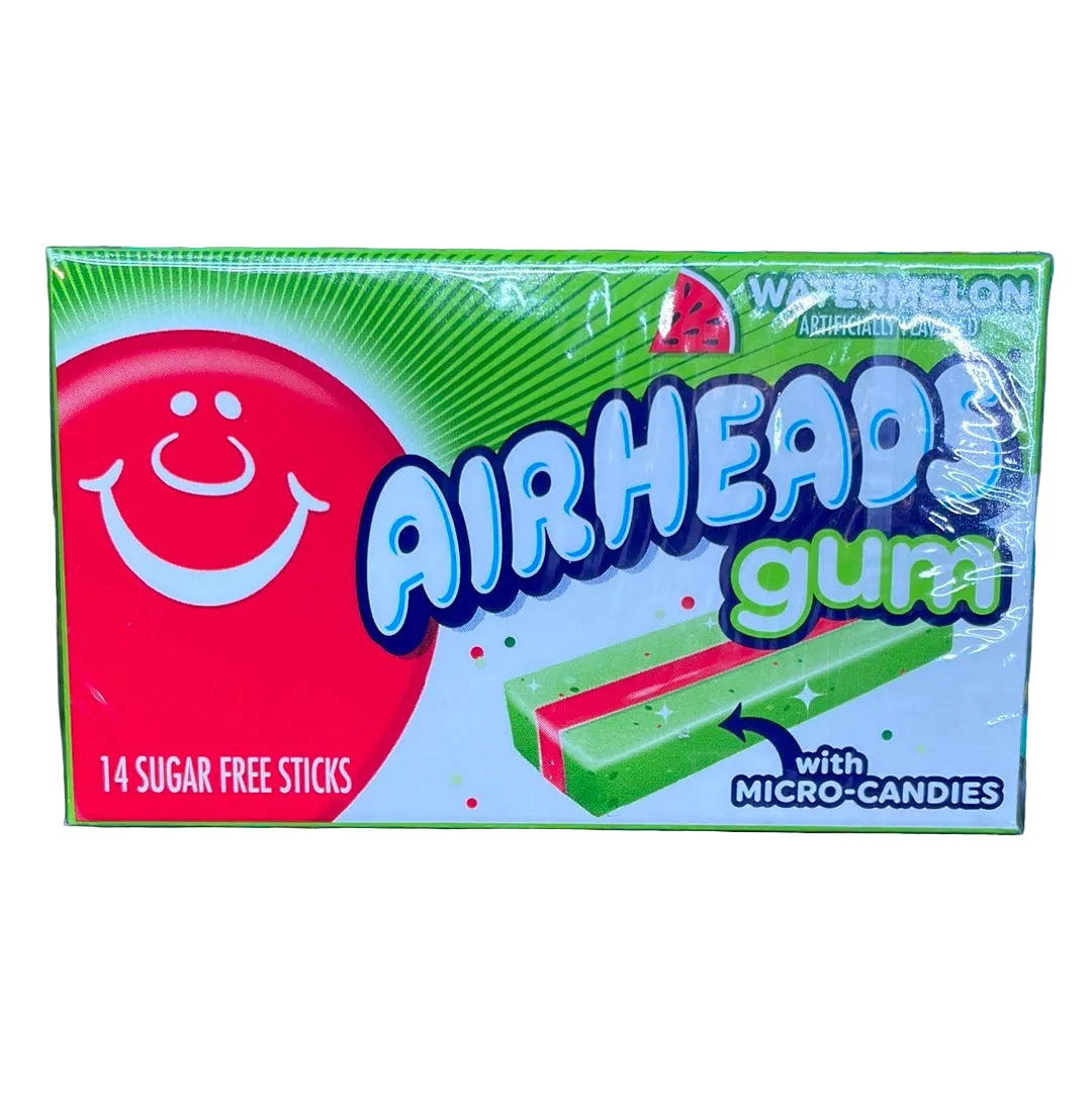 US Airheads Gum - Watermelon 80.64g - Tom's Confectionery Warehouse