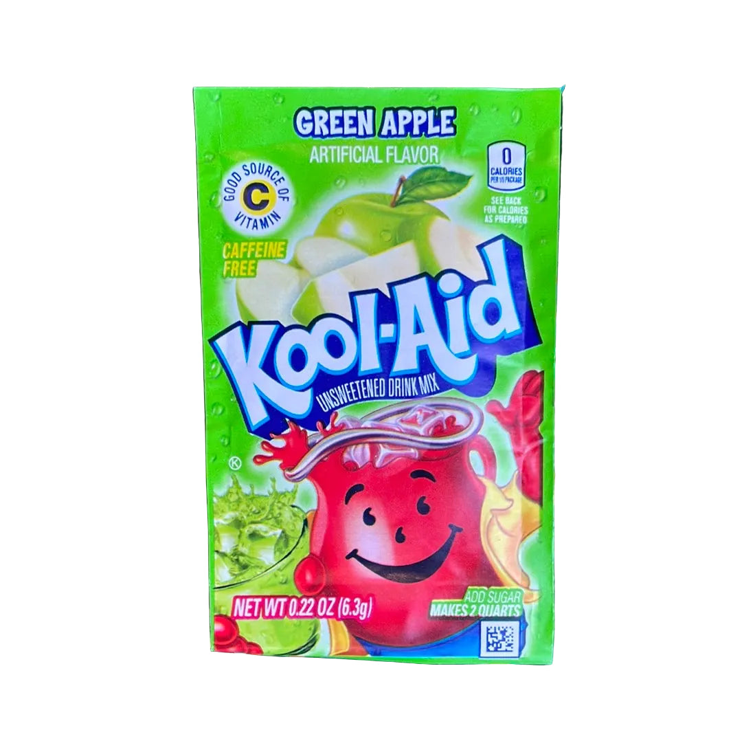 US Kool-Aid Green Apple Drink Mix 6.3g
