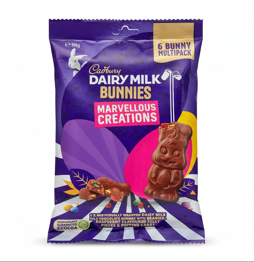 Cadbury Easter Marvellous Creations Bunny S/Pack 198g - Tom's Confectionery Warehouse
