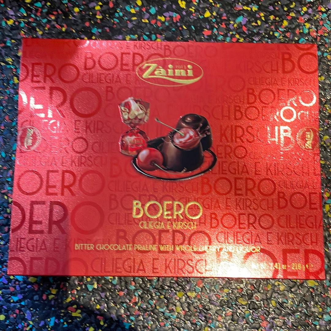 Zaini 210g Boero Cherry Liqueurs Dk Gift Box – Tom's Confectionery