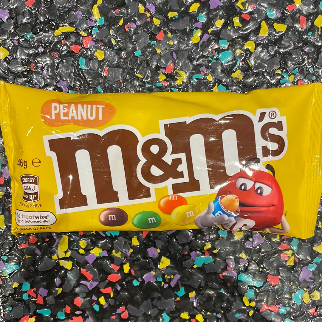 M&M'S Peanut Chocolate Candies 46g Packet M&MS Australian Version