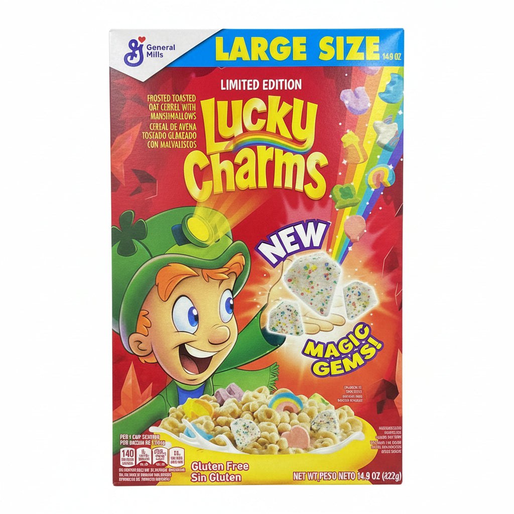 Lucky Charms Large Size 422g (Ltd Ed Magic Gems)