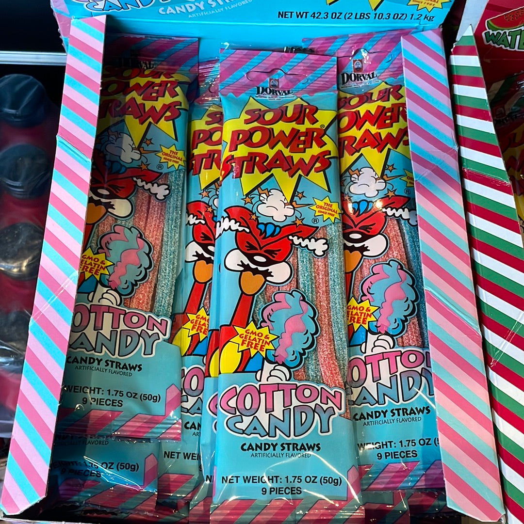 SOUR POWER COTTON CANDY 50G Tom's Confectionery Warehouse