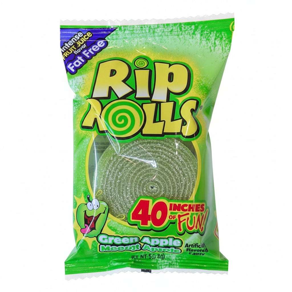 RIP ROLLS APPLE 40G - Tom's Confectionery Warehouse