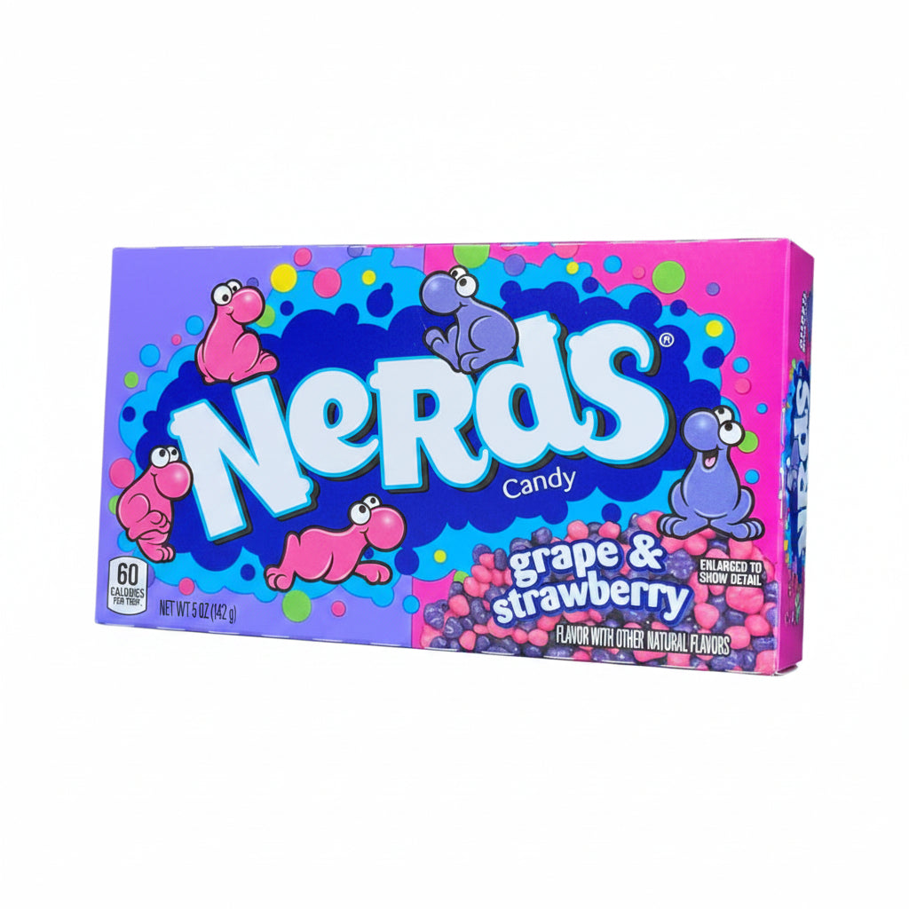US Wonka Nerds Grape/Strawberry box 141g - Tom's Confectionery Warehouse