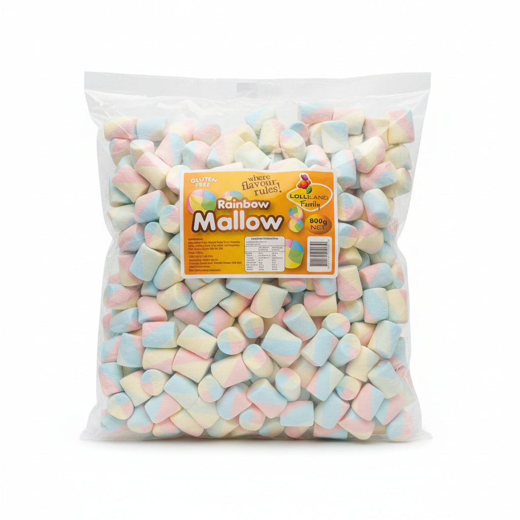 Lolliland Rainbow Marsh Twist 800g - Tom's Confectionery Warehouse