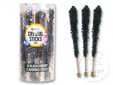 Lolliland Crystal Sticks Blackcurrant Flavoured 396g