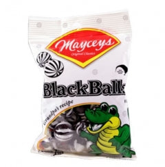Mayceys Black Balls Bag 100g - Tom's Confectionery Warehouse