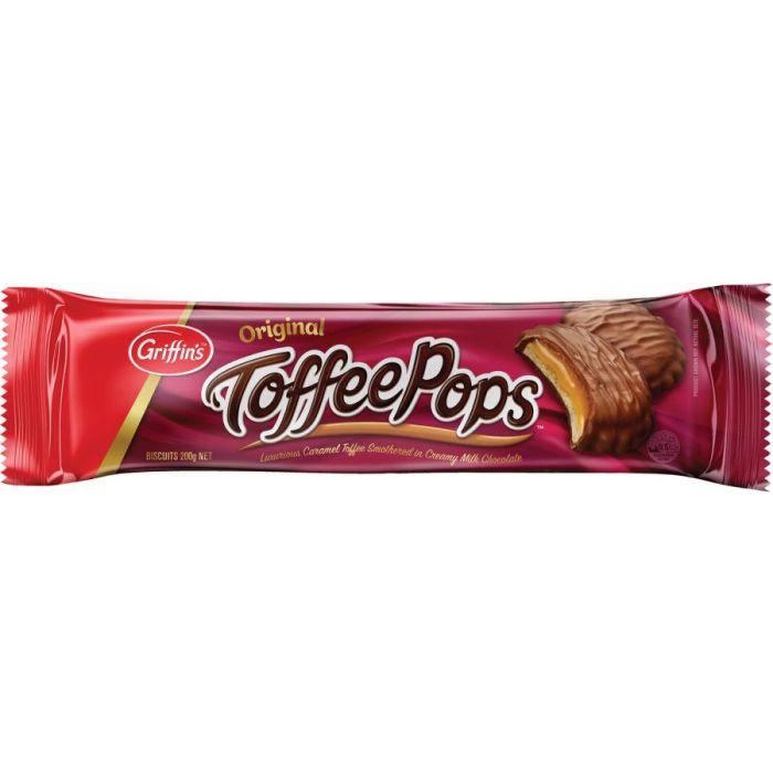 GRIFFINS TOFFEE POPS ORIGINAL 200G