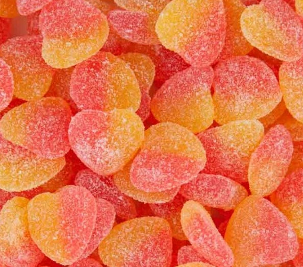 Trolli Sour Peach Hearts 2kg - Tom's Confectionery Warehouse