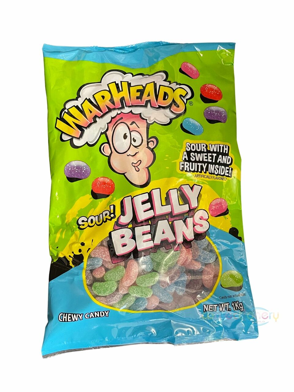 Warheads Sour Jelly Beans 1kg