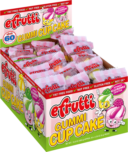 eFrutti Individually Wrapped Gummi Cupcakes Piece 0.28oz