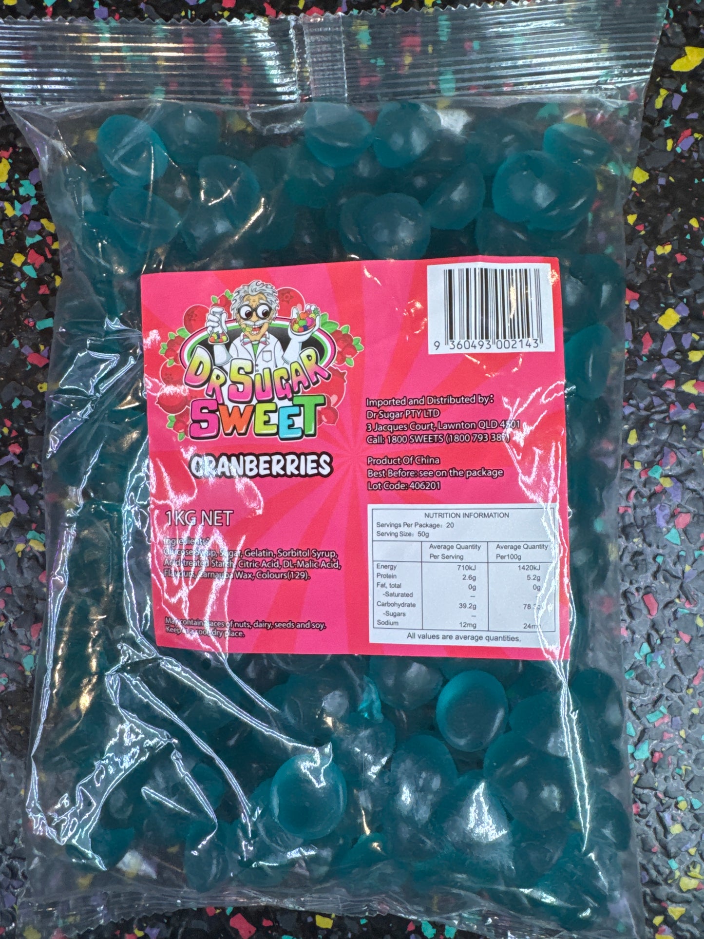 Dr. Sugar Gummy Cranberry 1kg