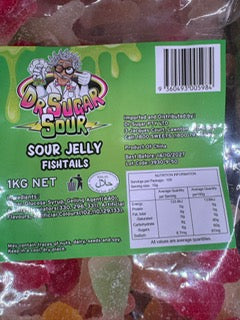 Dr. Sugar Sour Jelly Fishtails 1kg