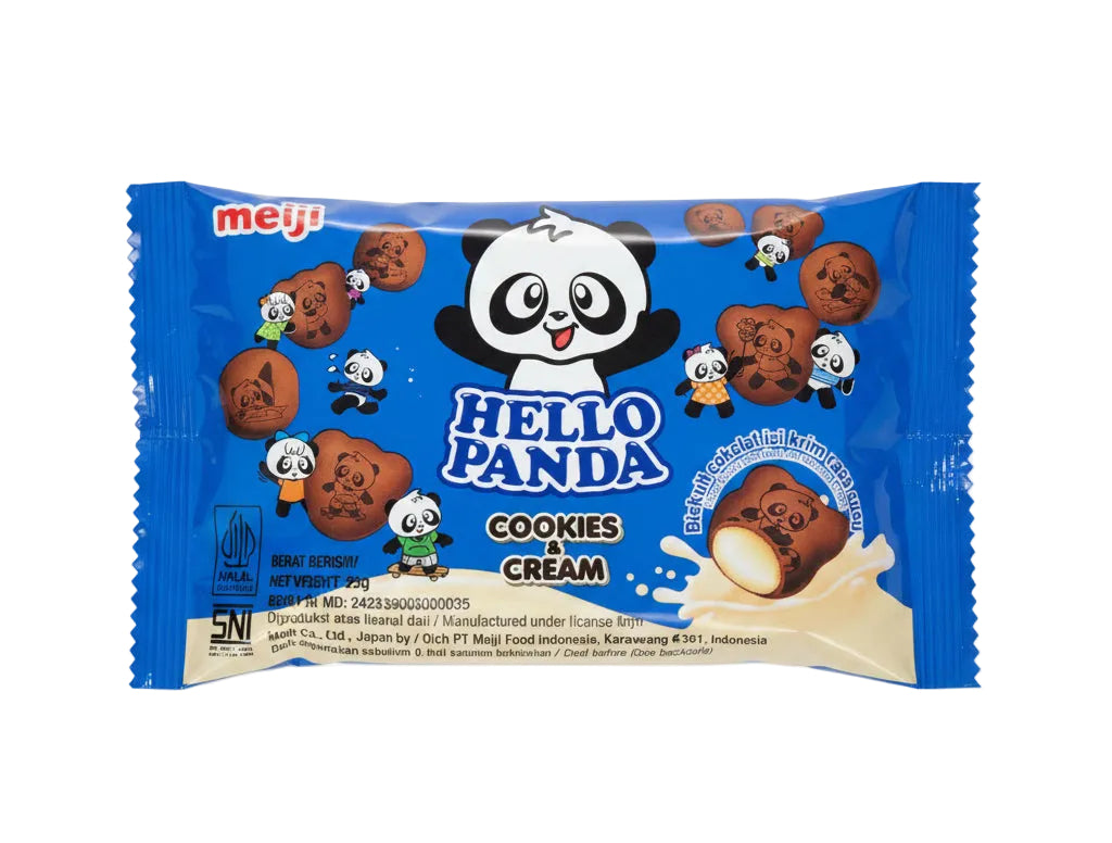 JPN Meiji Hello Panda Biscuit Cookies & Cream Pouch 25g