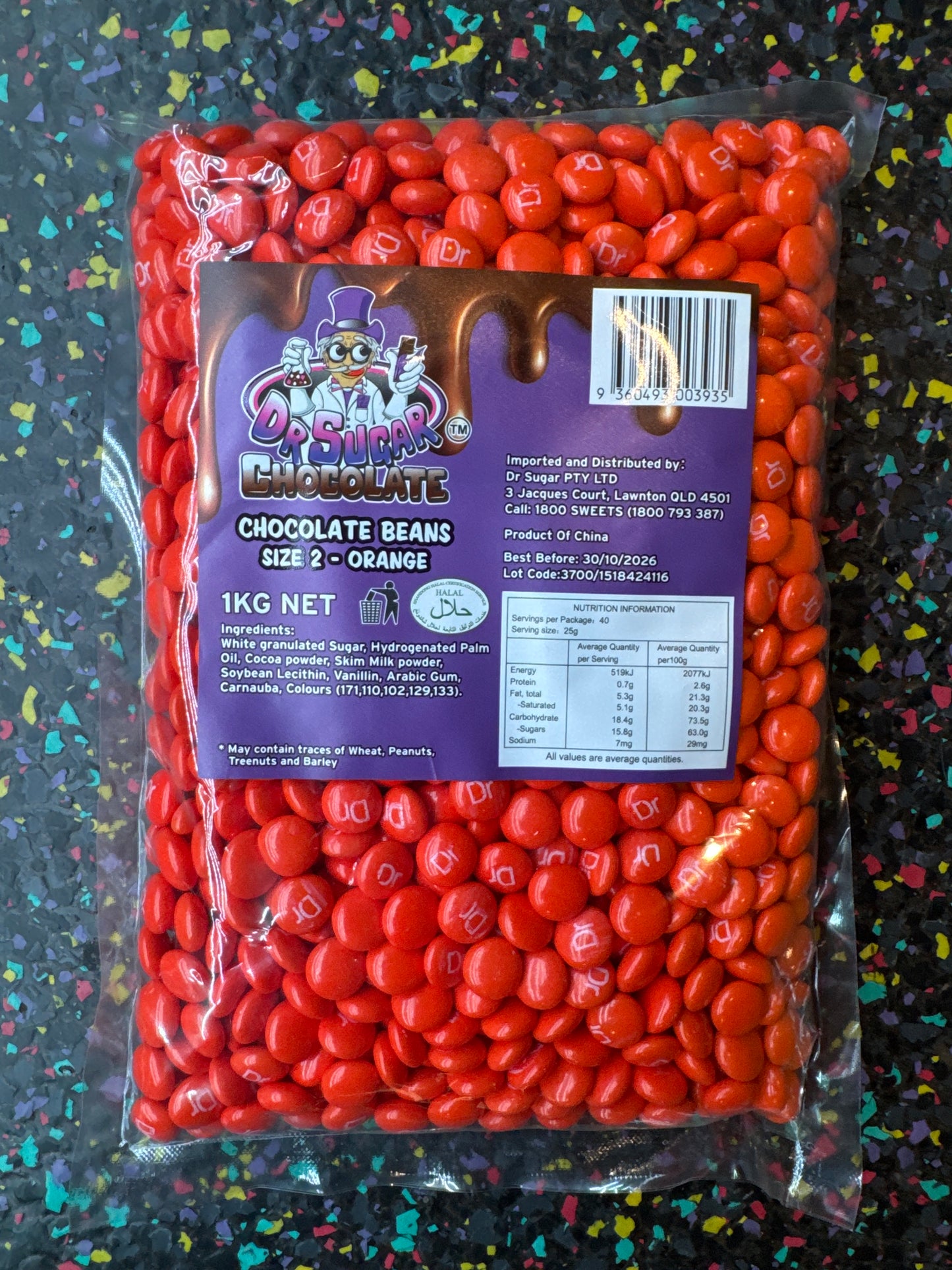 Dr Sugar Orange Chocolate Bean 1kg