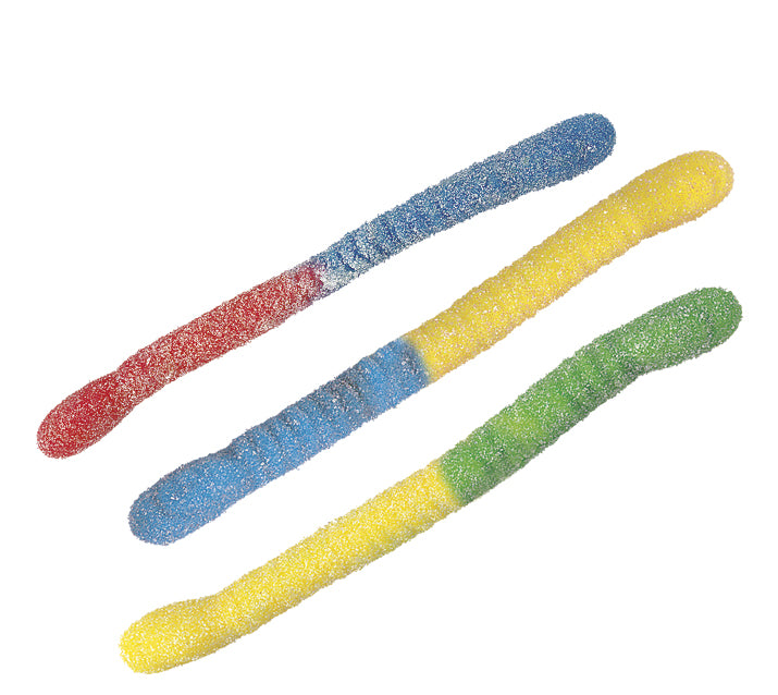 Vidal Sour Worms 250's 1.4Kg - Tom's Confectionery Warehouse