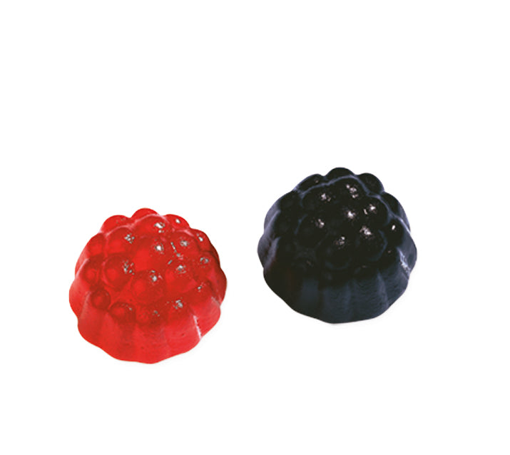 Vidal Mini Jelly Black & Raspberry 1Kg - Tom's Confectionery Warehouse