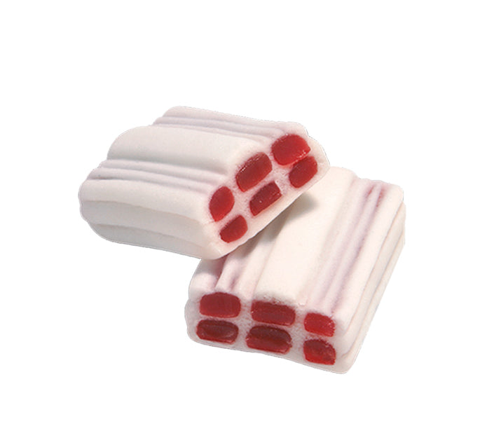 Vidal Strawberry & Cream Bricks 250's 1.5Kg - Tom's Confectionery Warehouse