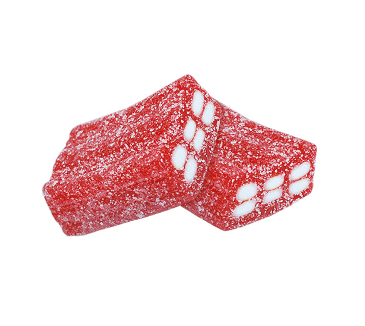 Vidal Sour Strawberry Filled Bricks 1Kg - Tom's Confectionery Warehouse