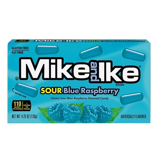 Mike & Ike Sour Blue Raspberry Theatre 120g