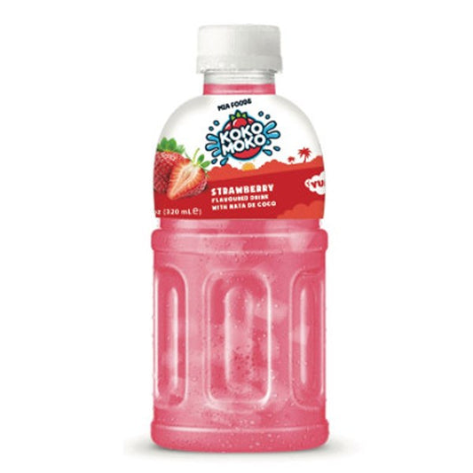 Koko Moko Strawberry with Coconut Chunks 320ml - Tom's Confectionery Warehouse