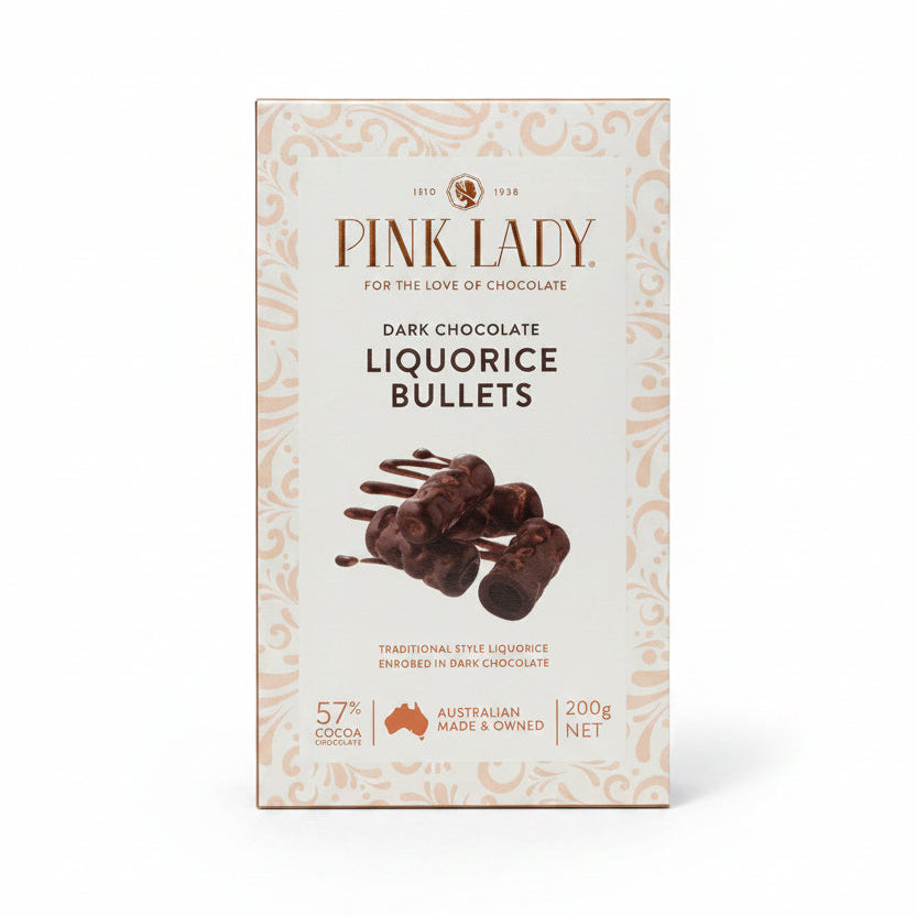 Pink Lady Dark Choc Bullets Box 200g