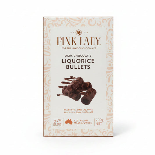 Pink Lady Dark Choc Bullets Box 200g