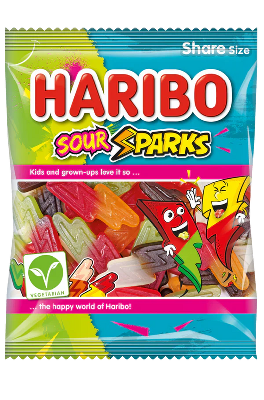 UK Haribo - Sour Sparks 154g