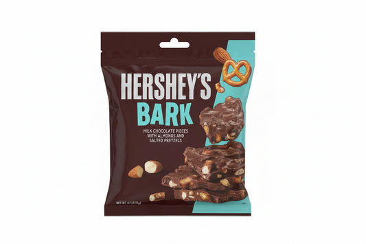 US Hershey's Bark Pretzels & Almonds 87g