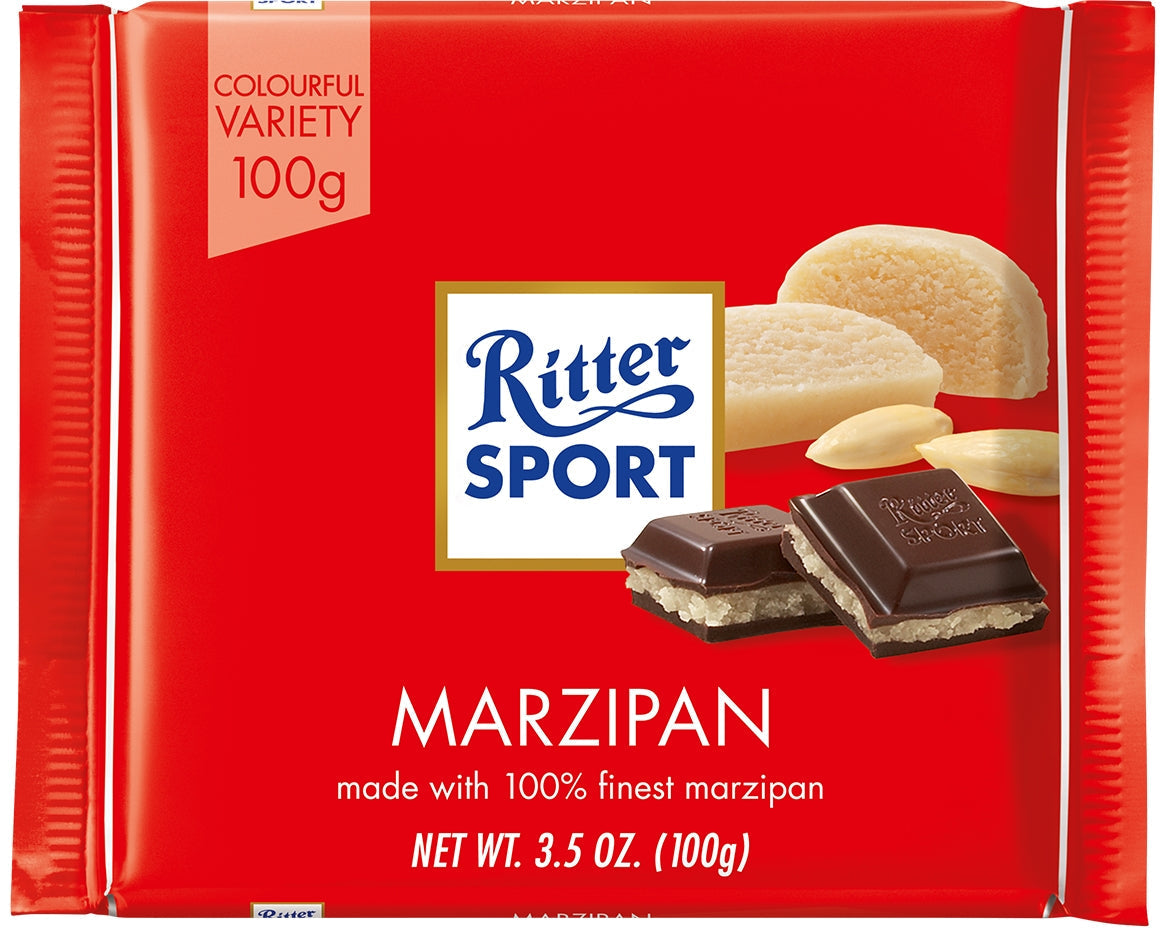 Ritter Sport Marzipan Dark 100g - Tom's Confectionery Warehouse
