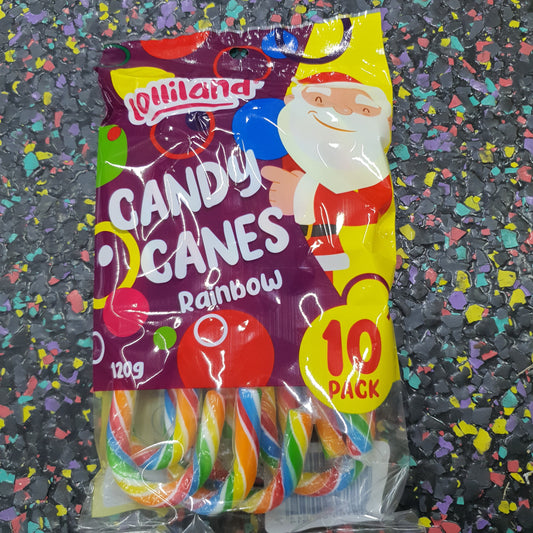 Lolliland rainbow candycanes 120g