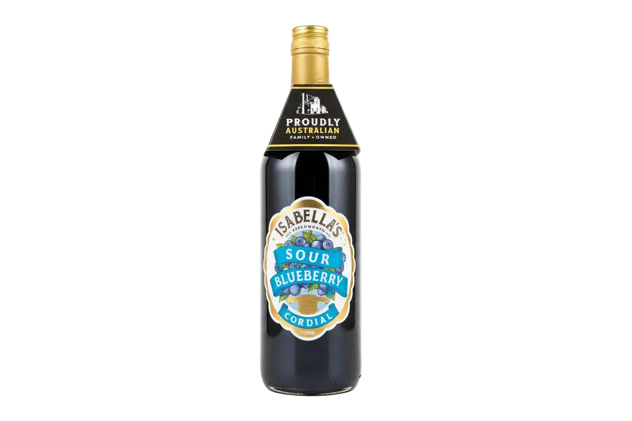 Isabella’s Cordial - Sour Blueberry 700ml - Tom's Confectionery Warehouse